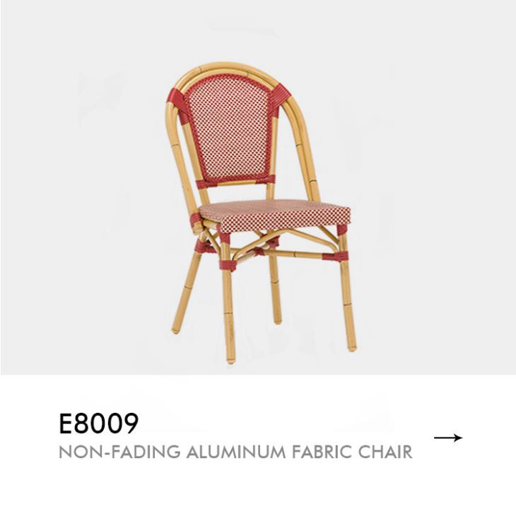Non-fading Aluminum Fabric Chairs Colorful Design For Dining Hall