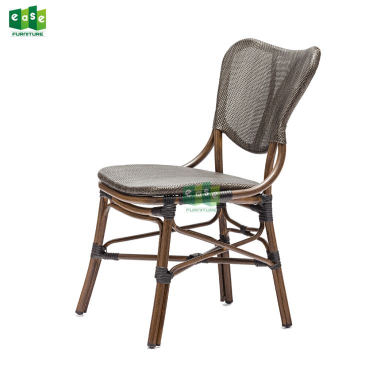 Rattan Highback Dining Chair With Arms Design For Bistro Set